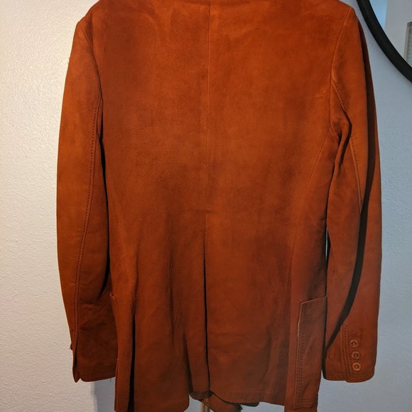 John Harden leather women's vintage jacket - burnt orange/rust - Picture 4 of 5